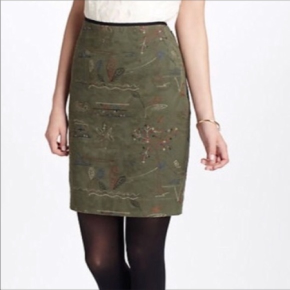 Anthropologie Meadow Rou Skirt Size 4 - Picture 5 of 8